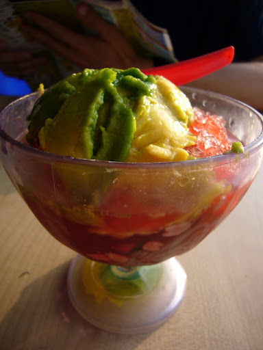 Avocado Ais Kachang (more popularly known as Avacado ABC)