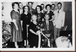 Stanislas Courchesne B1886 and his wife Marguerite Desserre B1889 anniversary with 9 of their children (2) Stanislas Courchesne B1886 and his wife Marguerite Desserre B1889 anniversary with 9 of their children (2)