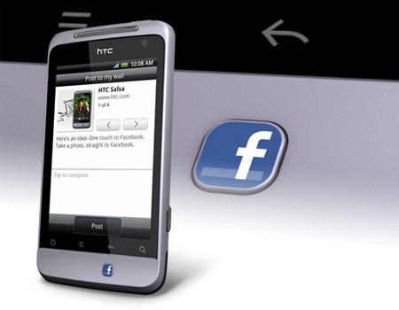 01-HTC salsa-Facebook-top 5 phone for facebook