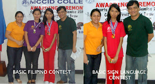 Academic Contest Winners (Ma'am Beth Lumangyao, In-charge)