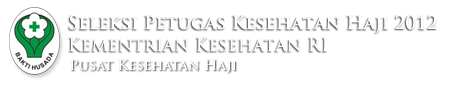 Lowongan Petugas Kesehatan Haji Indonesia (PKHI) Kementerian Kesehatan RI via http://puskeshaji.depkes.go.id/rekrutmen/ Lowongan Petugas Kesehatan Haji Indonesia (PKHI) Kementerian Kesehatan RI via http://puskeshaji.depkes.go.id/rekrutmen/