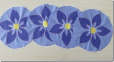 Applique flowers