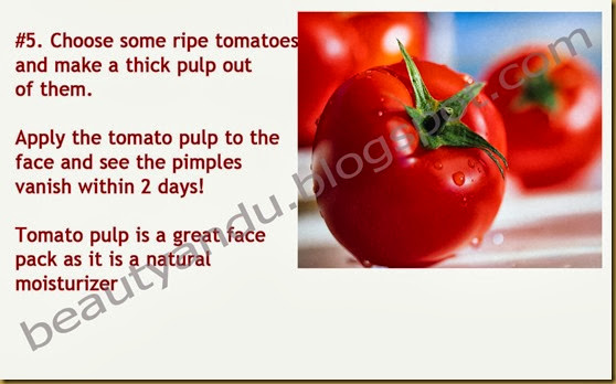 Tomato pulp home remedy 5