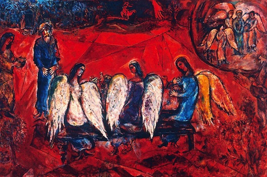 Chagall abraham angels