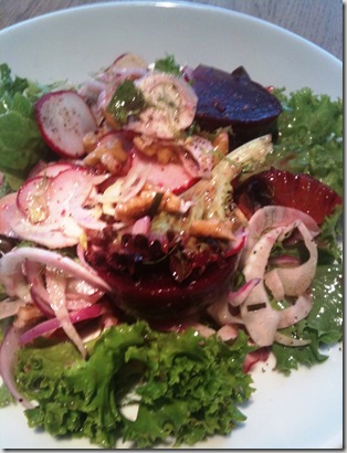 Fennel Beetroot Blood Orange & Walnut Salad