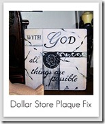 dollar store plaque
