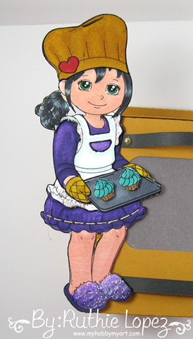 Inky Impressions - Oven cupcake box - Ruthie Lopez. 6