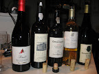 Greg brought in a selection of the five types of wine that paired well with Jennifer's five fall flavors.