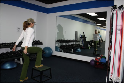 You can use a step-up box as seen here, or you can use a regular step or stair.