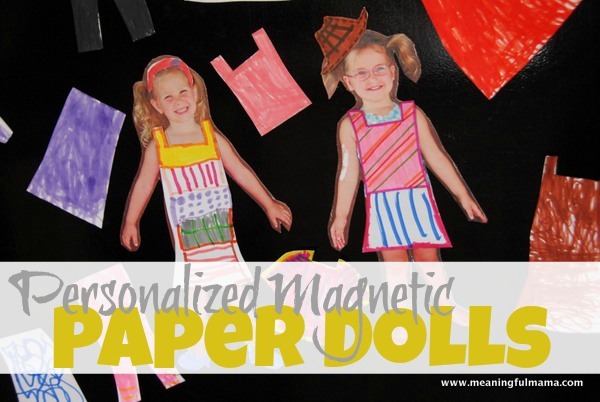 Personalized Magnetic Paper Dolls from Child's Picture