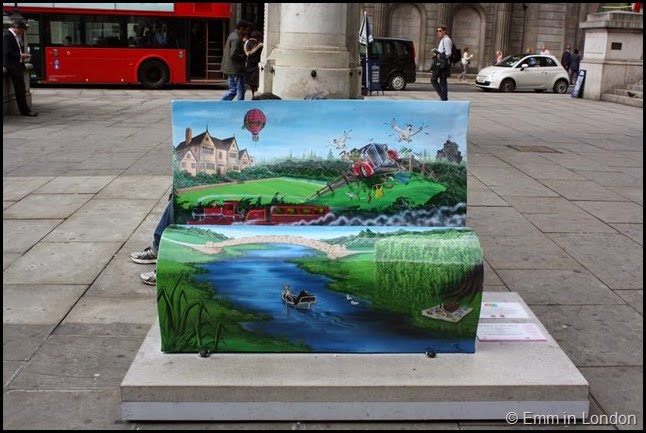 The Wind in the Willows book bench