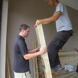 Testing the ladder.