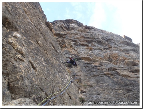 Via Diedro Sajuma 190m 6b (6a A0 Oblig) (Peña Solano, Escarrilla) (Victor) 0598 Via Diedro Sajuma 190m 6b (6a A0 Oblig) (Peña Solano, Escarrilla) (Victor) 0598