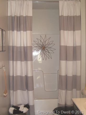 How to hang a double shower curtain