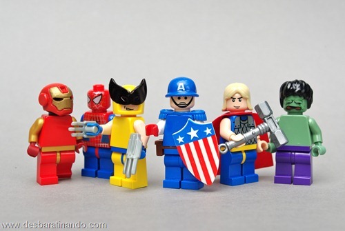 marvel super herois de lego desbaratinando 