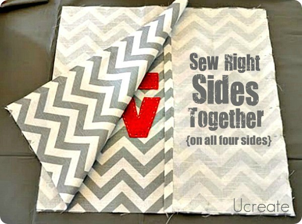 sew right sides together sew right sides together