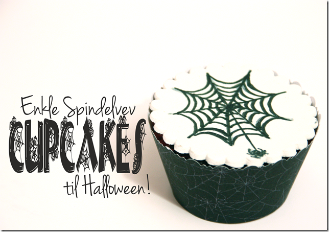 spindelvevcupcakes til halloween enkle 