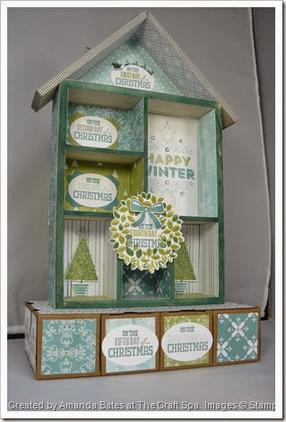 12 Days of Christmas, All is Calm 3D House, Shadow Box, Amanda Bates, The Craft Spa, (1)