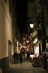 Streets of Sorrento at night