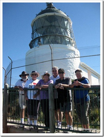 The gang at Nugget Point lighthouse.