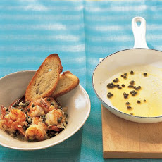 Sauteed Shrimp with Garlic Toast