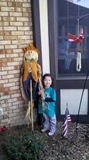 c0 signs of fall, Dee Dee with a scarecrow 2012-09-28