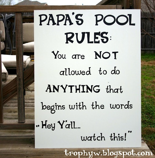 52 pool rules