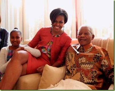APTOPIX South Africa Michelle Obama Africa