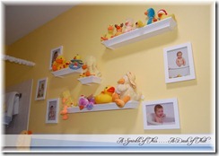 kids duck bathroom display wall {A Sprinkle of This . . . . A Dash of That} kids duck bathroom display wall {A Sprinkle of This . . . . A Dash of That}