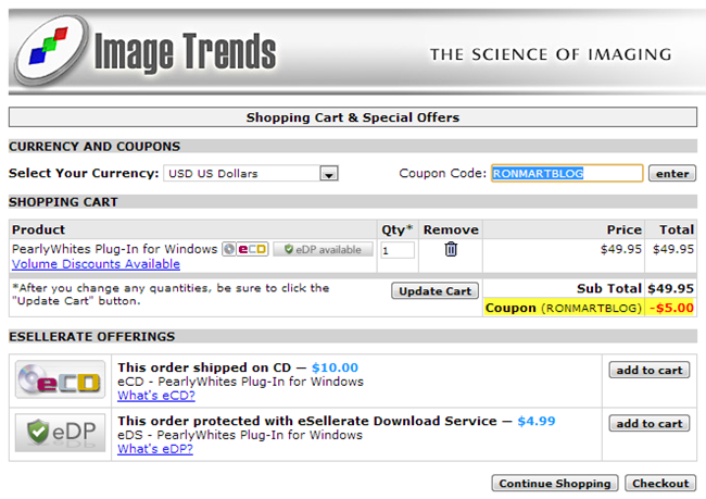Image Trends Coupon Code in Cart