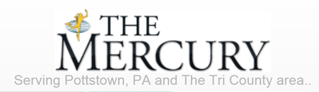 Masthead for The Mercury of Pottstown, PA. Graphic: The Mercury