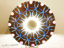 Moonchild: Walnut & resin, 13in. diam.