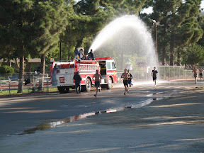 First 1/4 mile you find yourself soaked my a firehose. It cracks me up when people try to avoid gettng wet.