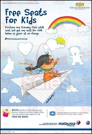 Malaysia Airlines MAS Free Seats for Kids Giveaway 2013 All Malaysia Discounts Deals Warehouse Shopping EverydayOnSales