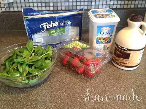 Strawberry Maple-Walnut Salad