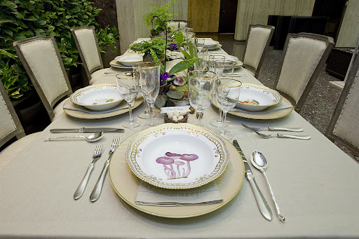 Flora Danica Fungi Collection soup plates Bernardaud Elite Linen Gold Flora Danica Fungi Collection soup plates Bernardaud Elite Linen Gold