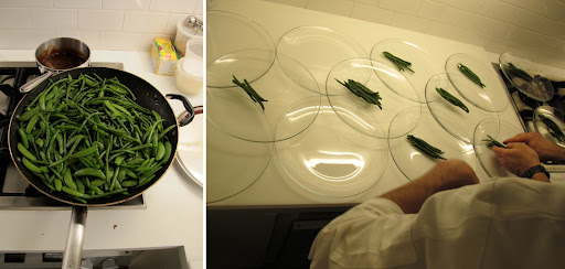 Plating the greens–anything Pierre touches turns to pure elegance.