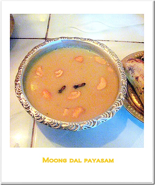 Moong dal payasam