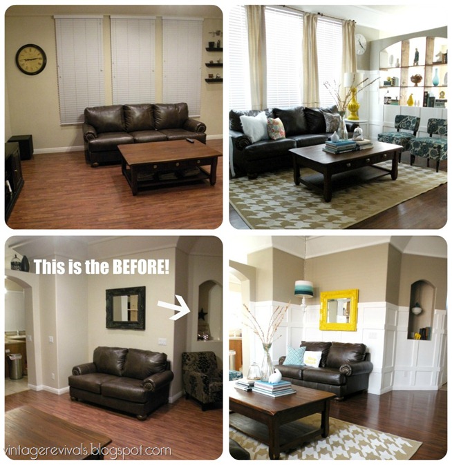 Before And Afters Vintage Revivals Hailee S Living Room Before And After