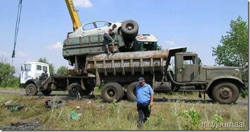Dacia crash in Rusland 01