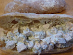 Sandwich before cutting in half to make two.