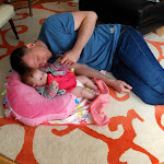 Watching football with Dad!