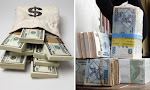 Des liasses de dollars américains et du Franc congolais