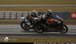 ASBK Queensland Raceway. Friday Practice.  2012 Round 3 - Support categories