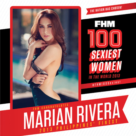 Marian Rivera is FHM's Sexiest Woman in the Philippines 2013