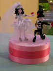 Another adorable creation by Wendy, a whimsical cake topper. Another adorable creation by Wendy, a whimsical cake topper.