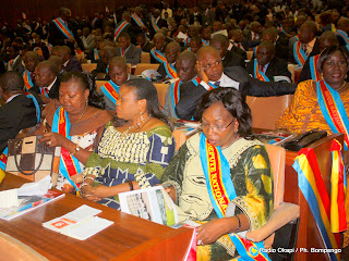 Une vue des députés nationaux congolais au palais du peuple (siège du parlement), ce 8/12/2010 à Kinshasa.