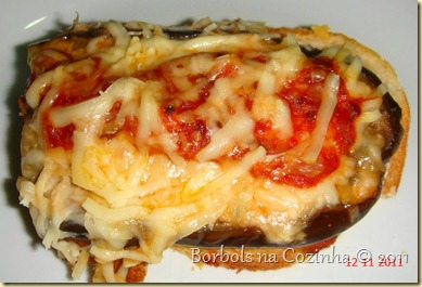 Bruschettas de berinjela Bruschettas de berinjela