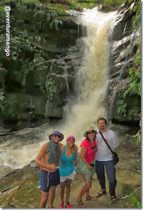 Na parte alta da Cachoeira de D. Luiza - Riachão, MA