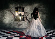 Gothic Girl In Dress